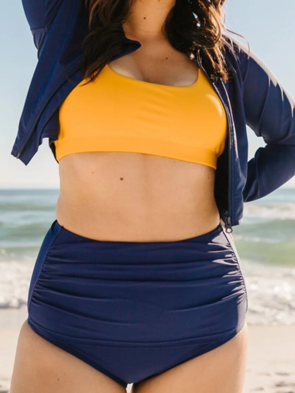 Swimzip | Women's Scoop Neck Bikini w/ High Waist Bottoms | L